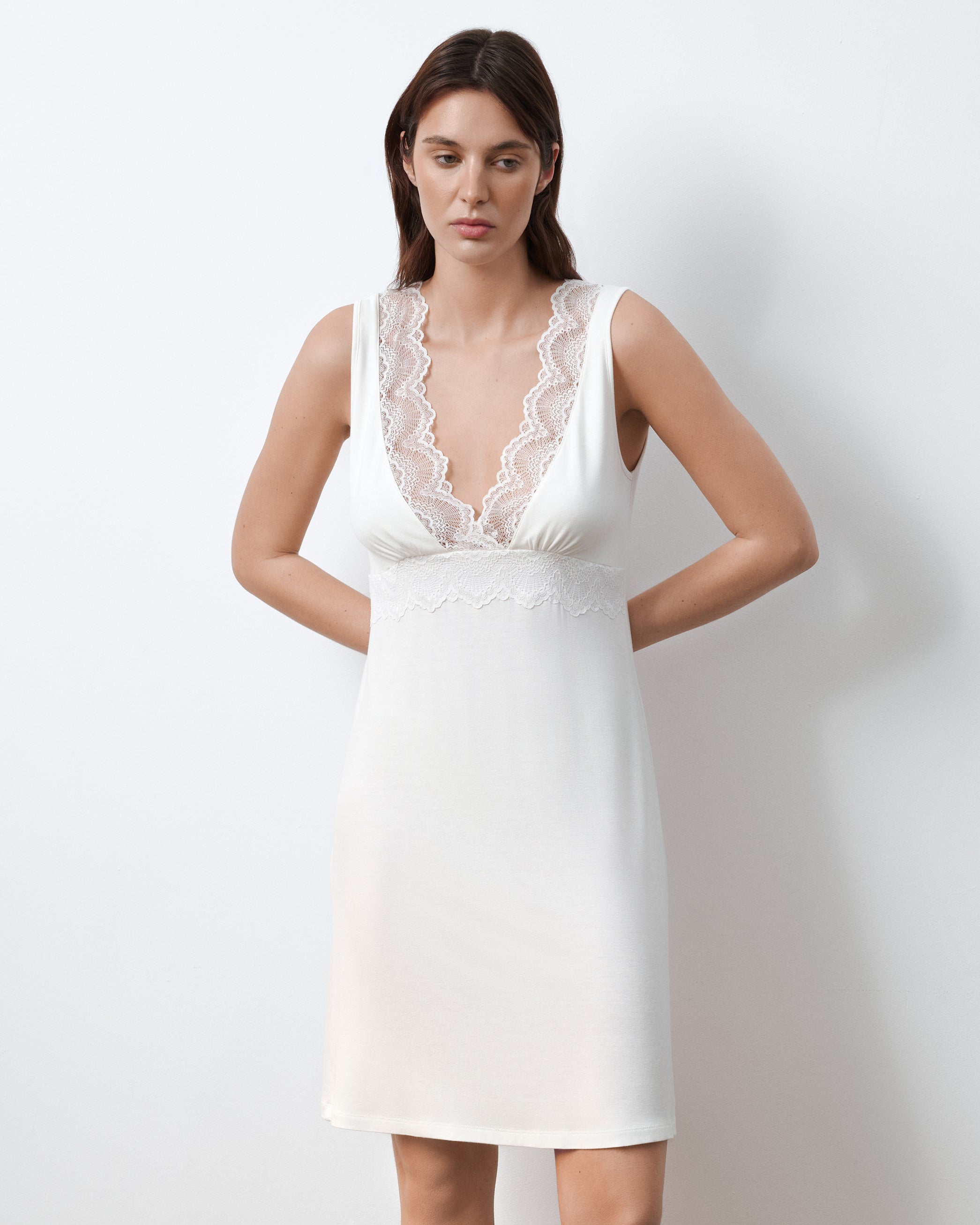 Bamboo Nightgown 02112 ivory