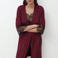 Womens bamboo 3/4 sleeve Robe 03340