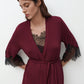 Womens bamboo 3/4 sleeve Robe 03340