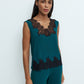Womens bamboo Cap-sleeve pajama Set 03341