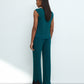 Womens bamboo Cap-sleeve pajama Set 03341