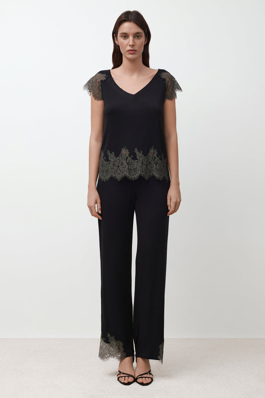 Women's bamboo T-shirt Pajama 03344