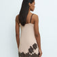 Womens bamboo chemise spaghetti strap 03346