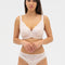 Full coverage half-padded side support Bra 004 012 pearl
