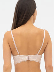 Plunge padded push-up Bra 005 558 peony