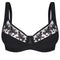 Full coverage non-padded side support Bra 006 015 black