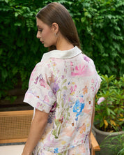 Short sleeve Blouse 0184 floral