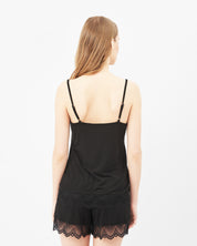 Bamboo cami shorts Set 0209 black