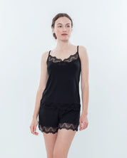 Bamboo cami shorts Set 0209 black