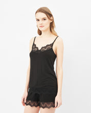 Bamboo cami shorts Set 0209 black