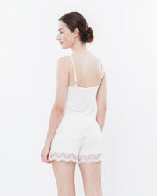 Bamboo cami shorts Set 0209 ecru