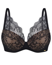 Plunge padded push-up Bra 021 010 black