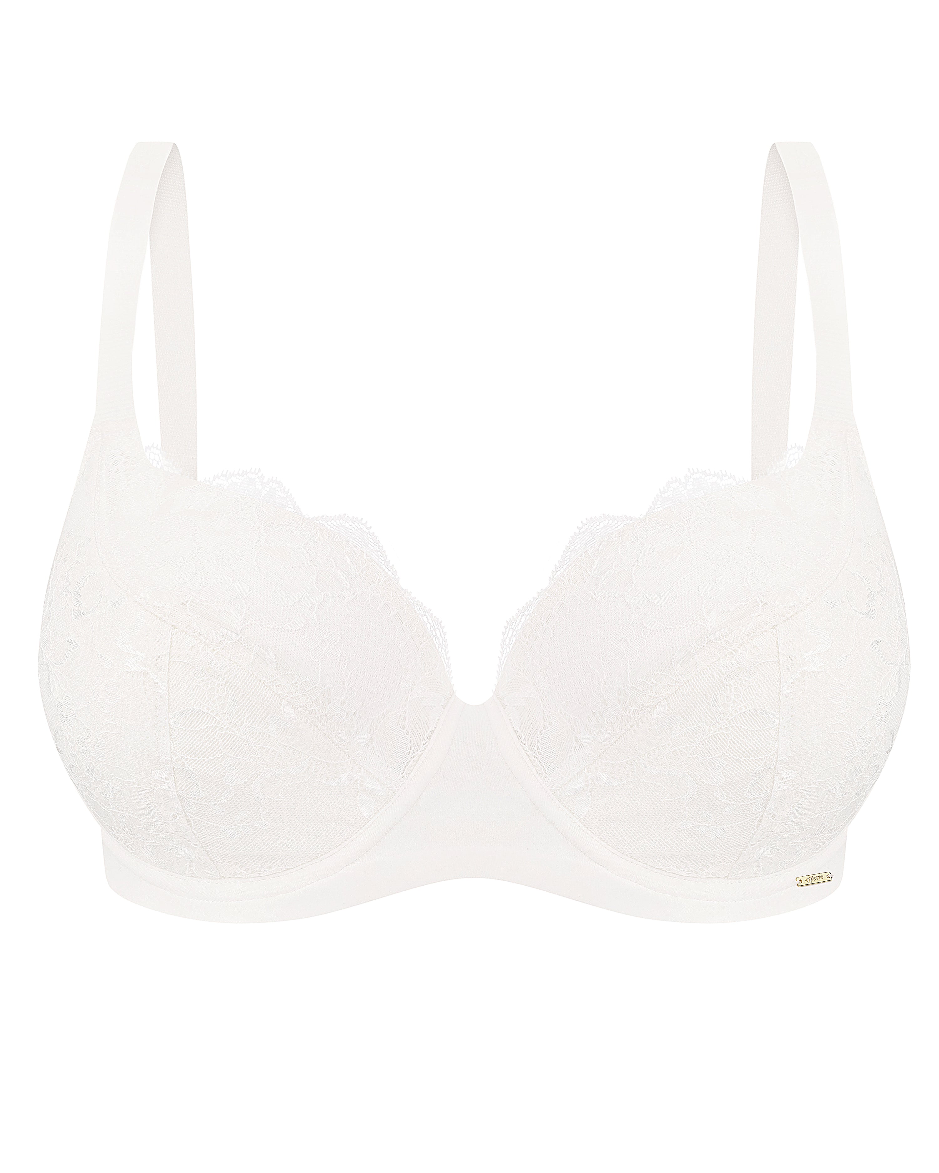 Full coverage half-padded Bra 021 012 ivory