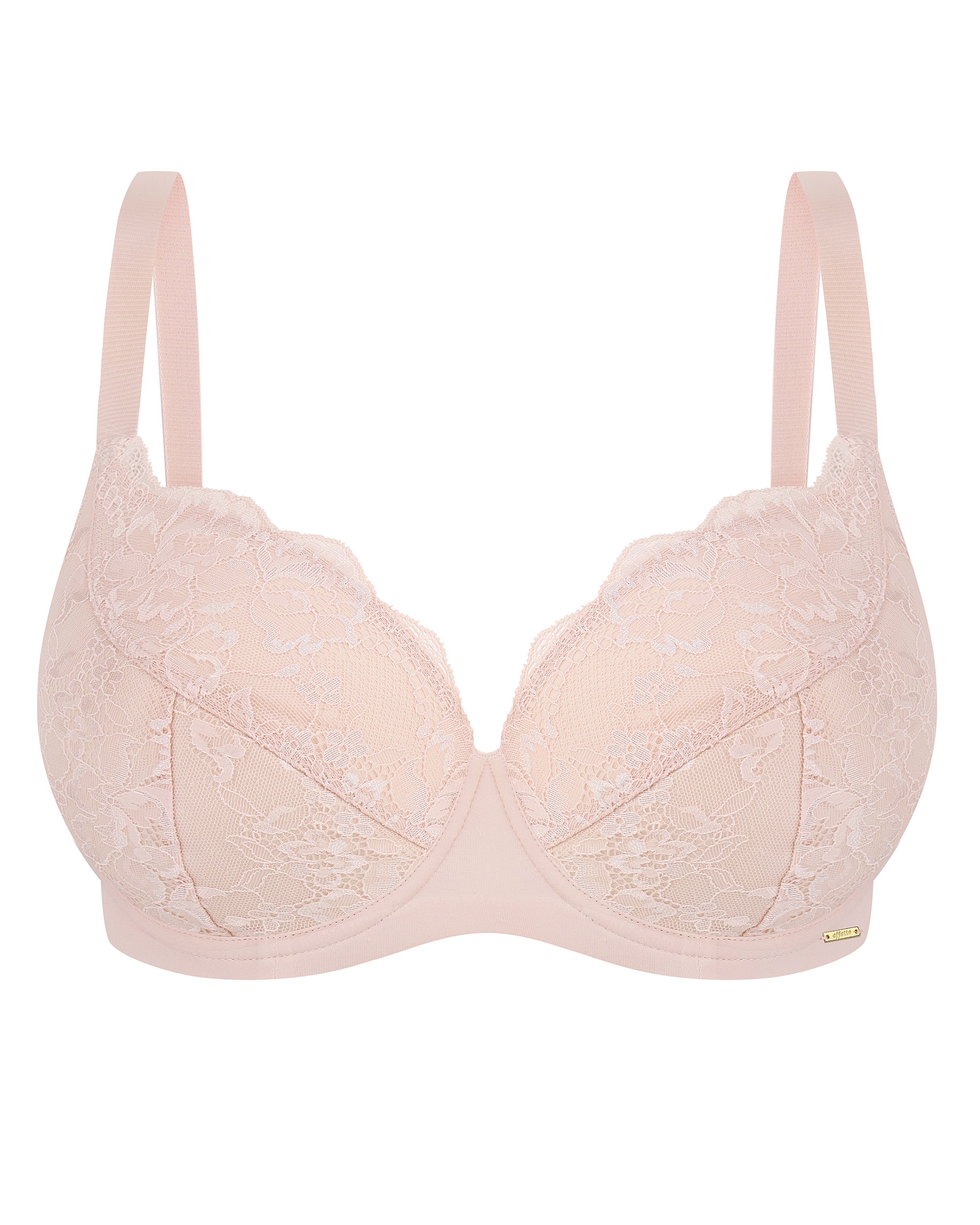 Full coverage non-padded Bra 021 016 silver peony
