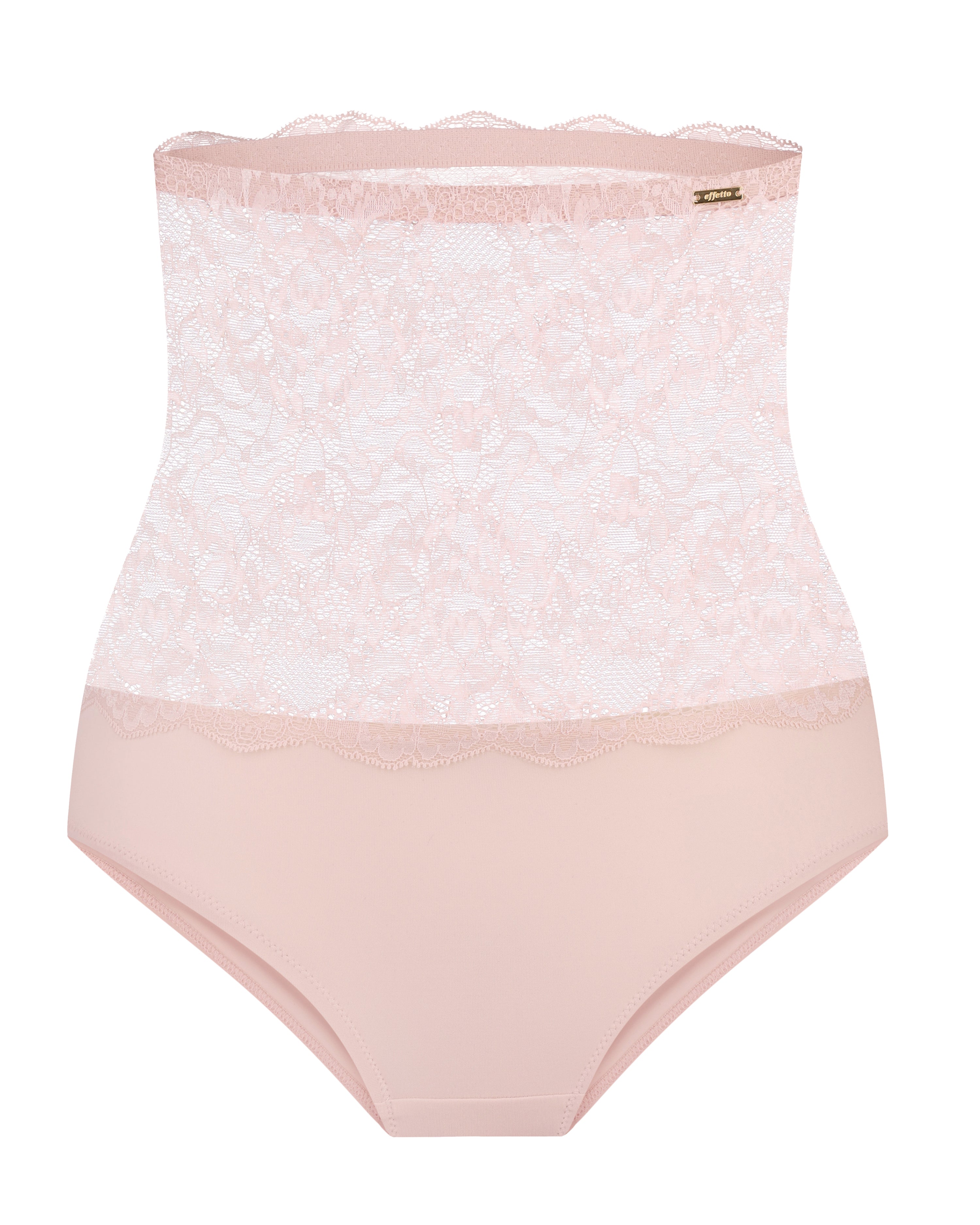High-waisted light shape lace Briefs 021 031 silver peony