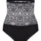High-waisted light shape lace Briefs 021 031 black