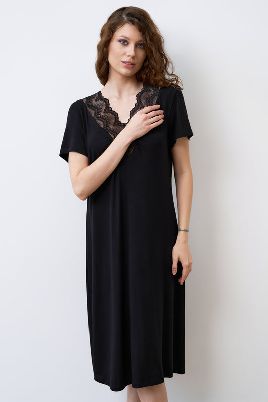 Women's bamboo T-shirt Nightgown 02100