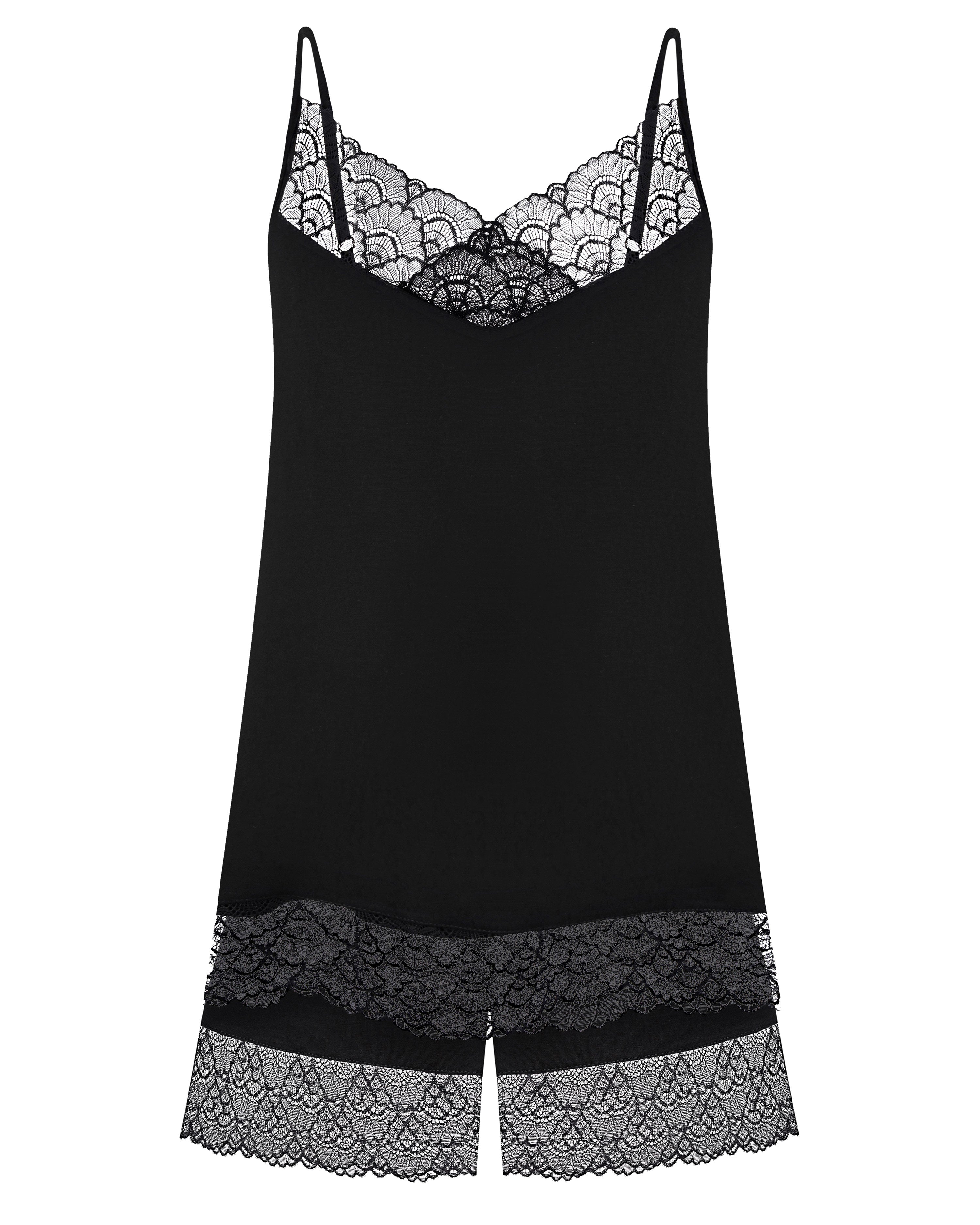 Bamboo cami shorts Set 02102 black