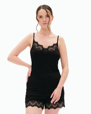 Bamboo cami shorts Set 02102 black
