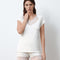 Bamboo t-shirt shorts Set 02103 ivory