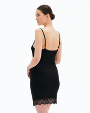 Bamboo Chemise spaghetti strap 02104 black