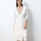 Bamboo 3/4 sleeve Robe 02105 Ivory