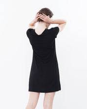 Bamboo t-shirt Nightgown 0211/1 black