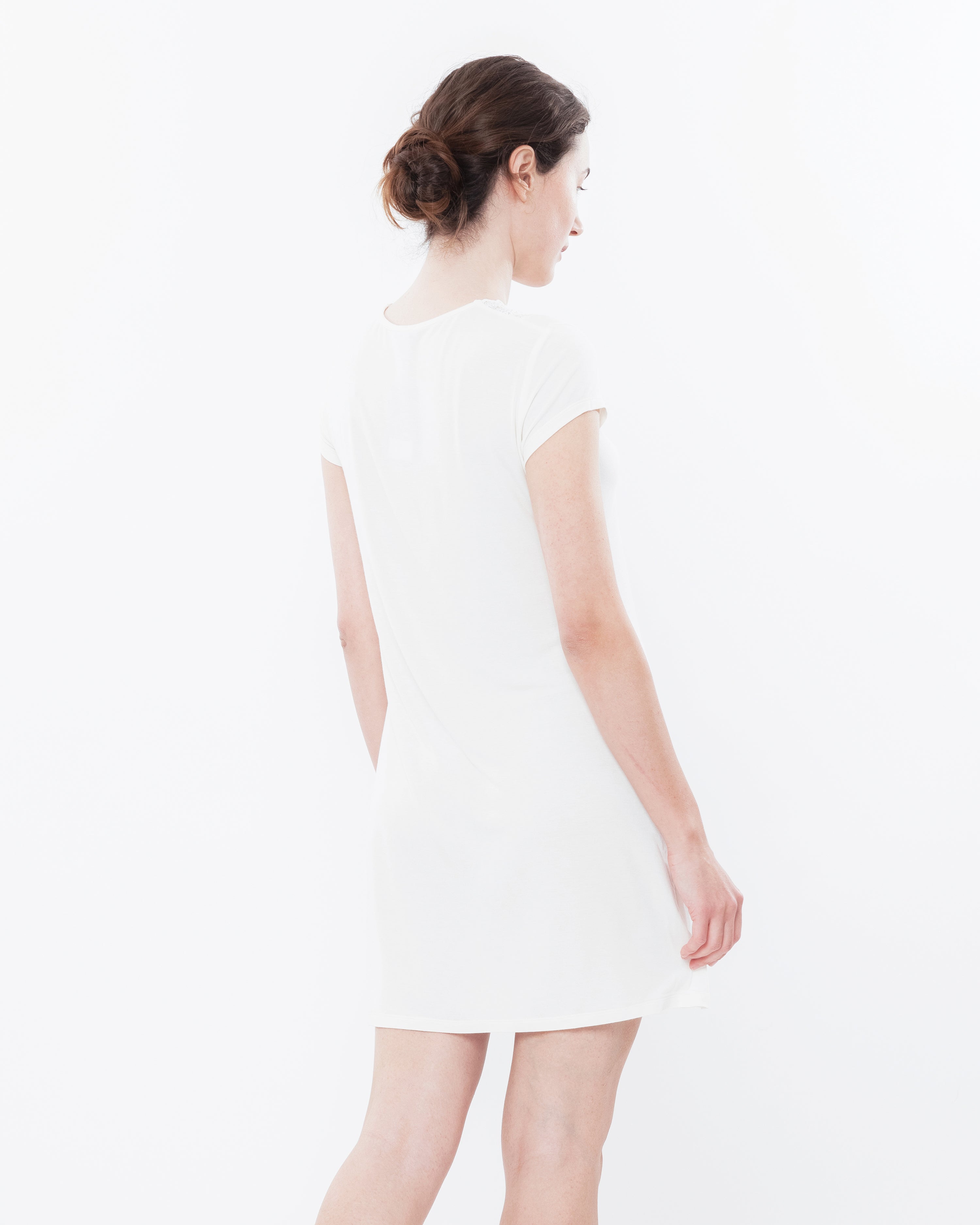 Bamboo t-shirt Nightgown 0211/1 ecru