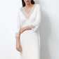 Women's bamboo Nightgown 3/4 sleeve 02113