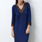 Women's bamboo Nightgown 3/4 sleeve 02113
