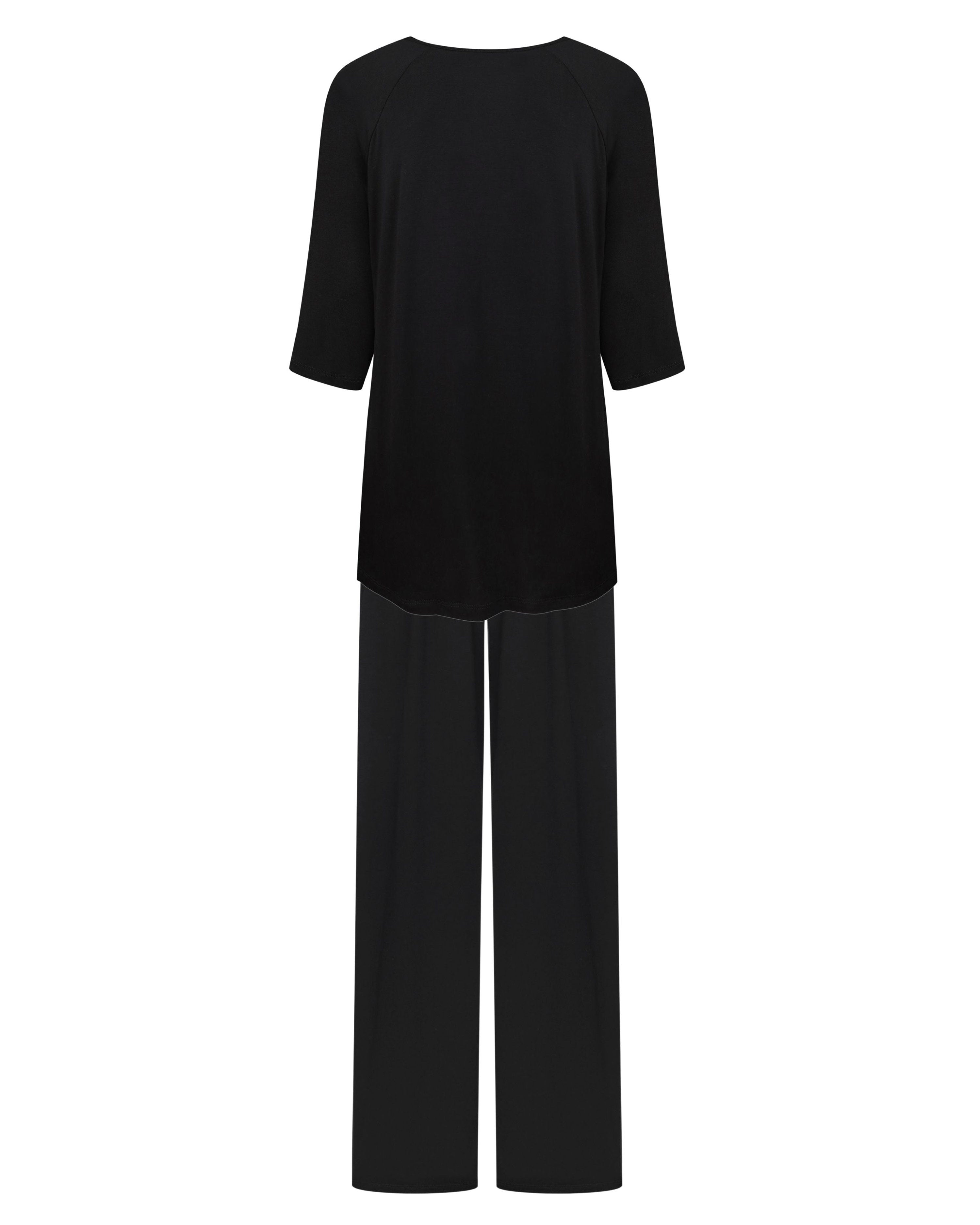 Bamboo Pajama 3/4 sleeve 02114 black