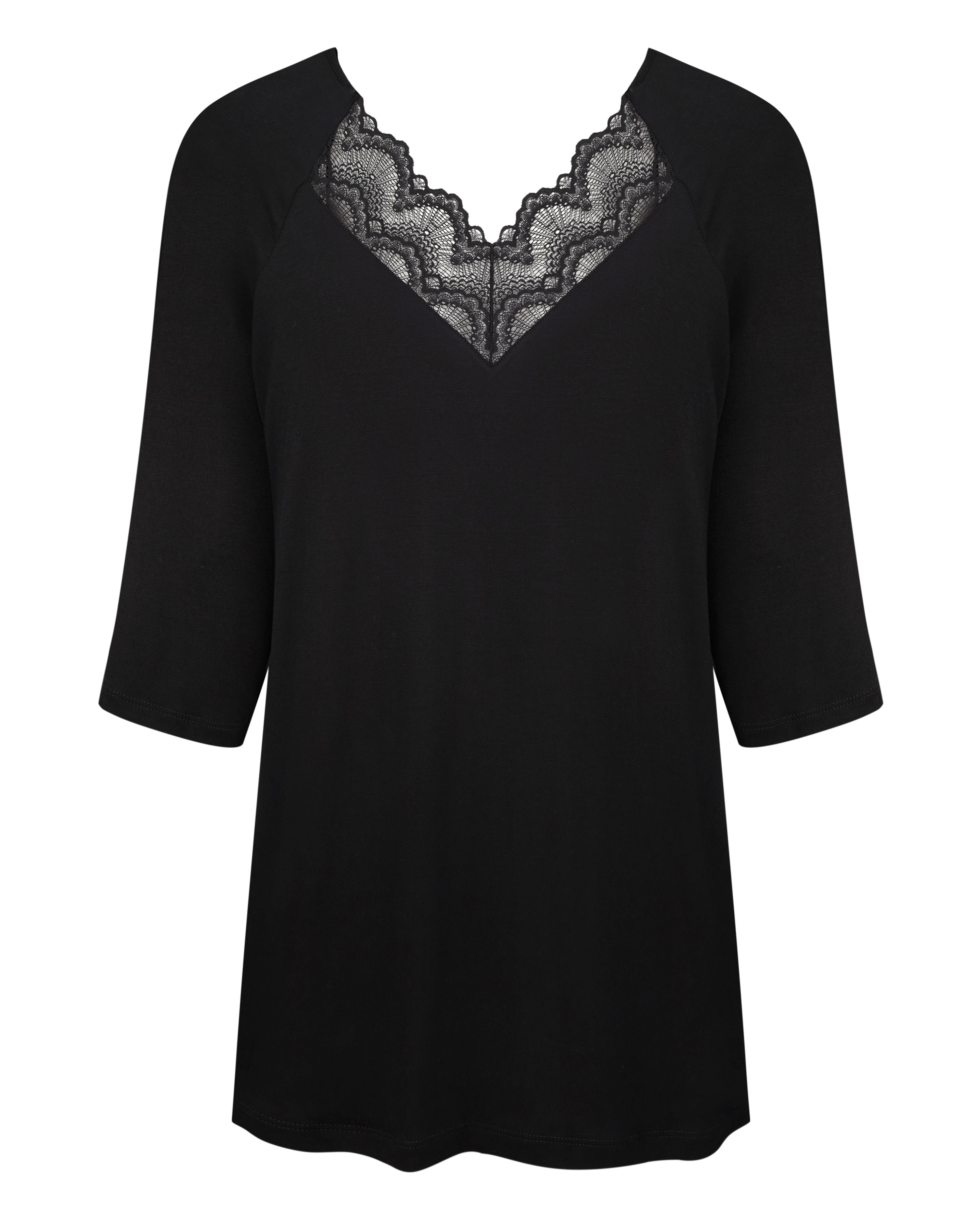 Bamboo Pajama 3/4 sleeve 02114 black