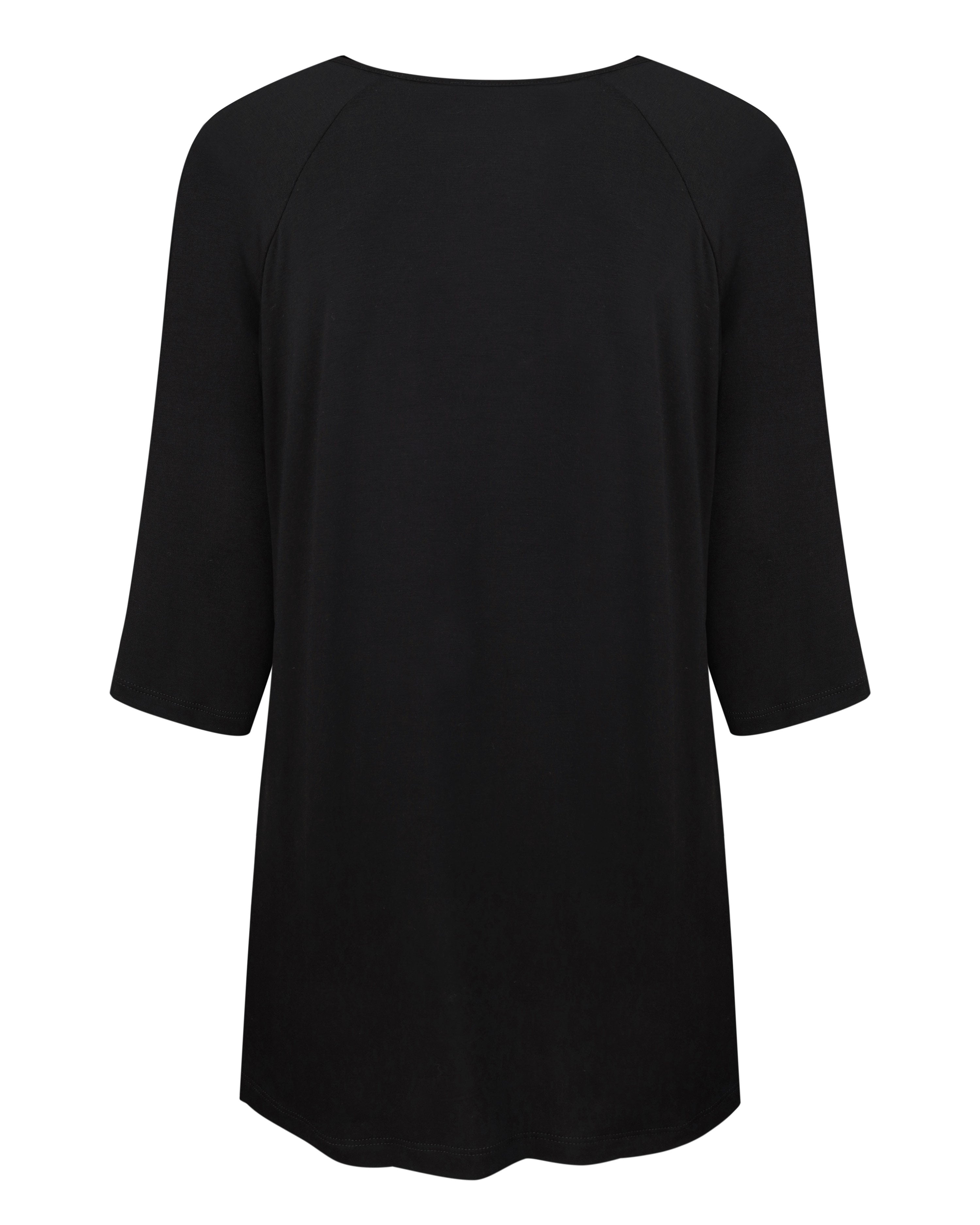 Bamboo Pajama 3/4 sleeve 02114 black