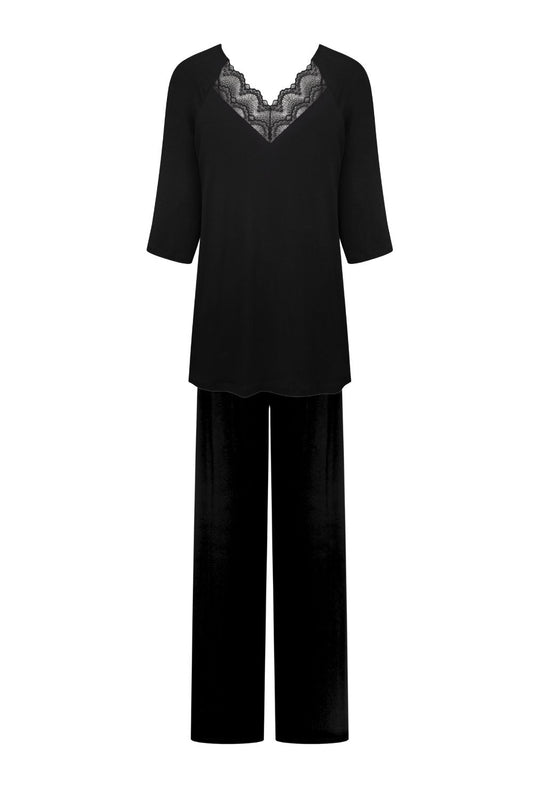 Womens bamboo pajama 3/4 sleeve 02114
