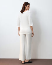 Bamboo Pajama 3/4 sleeve 02114 ivory