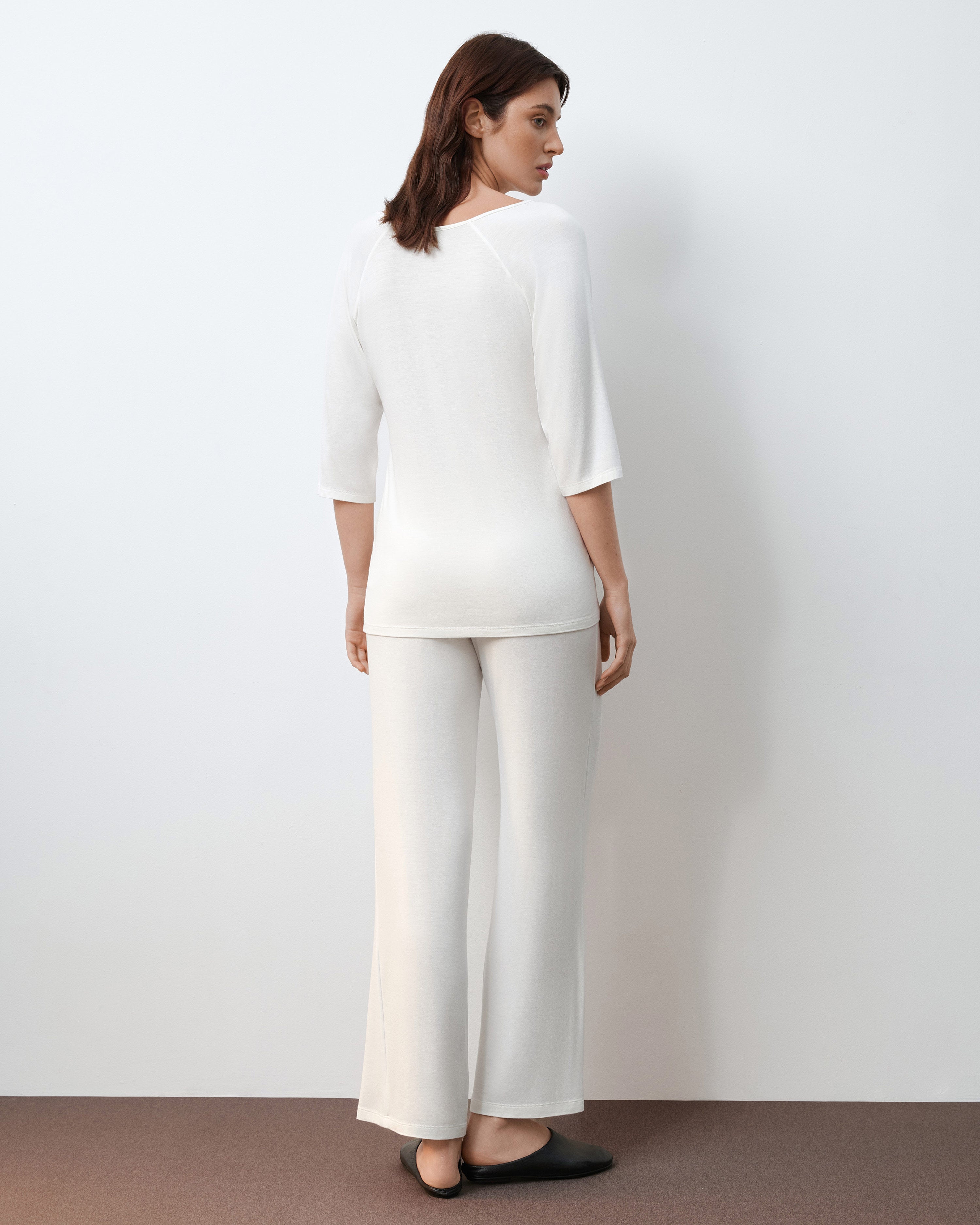 Bamboo Pajama 3/4 sleeve 02114 ivory