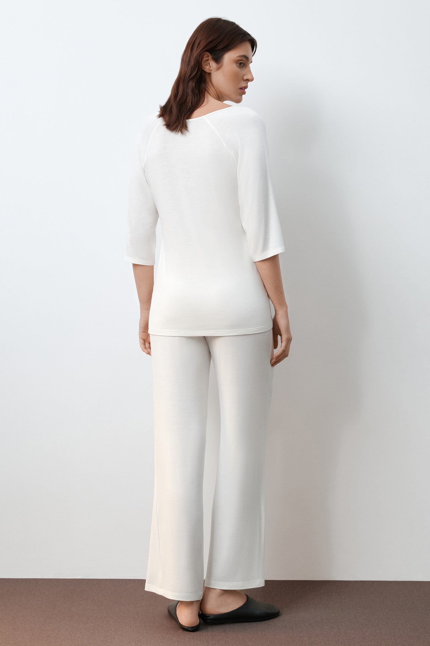 Womens bamboo pajama 3/4 sleeve 02114