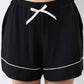 Womens bamboo Button-Up Short Sleeve Pajama Set with Shorts 02115