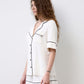 Womens bamboo Button-Up Short Sleeve Shirt 02115/1