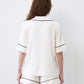 Womens bamboo Button-Up Short Sleeve Shirt 02115/1