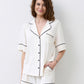 Womens bamboo Button-Up Short Sleeve Shirt 02115/1
