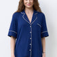 Womens bamboo Button-Up Short Sleeve Shirt 02115/1