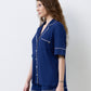 Womens bamboo Button-Up Short Sleeve Shirt 02115/1