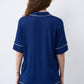 Womens bamboo Button-Up Short Sleeve Shirt 02115/1