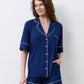 Womens bamboo Button-Up Short Sleeve Shirt 02115/1