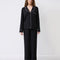 Bamboo button-up long sleeve Pajama set with pants 02116 black