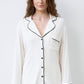 Womens bamboo Button-Up Long Sleeve Shirt 02116/1