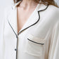 Womens bamboo Button-Up Long Sleeve Shirt 02116/1