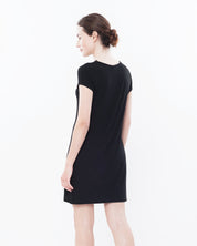 Bamboo t-shirt Nightgown 0211 black