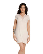 Bamboo t-shirt Nightgown 0211 ecru